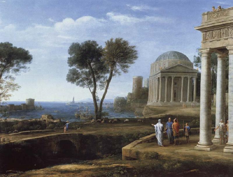 Landscape with Aeneas at Delos, Claude Lorrain